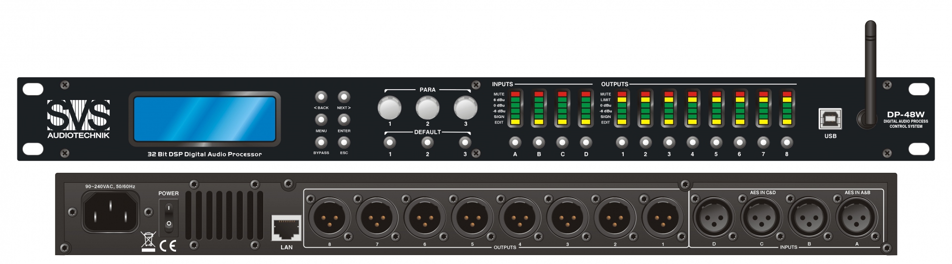 SVS Audiotechnik DP-48W Цифровой процессор: 4 входа 8 выходов в Чаплыгине
