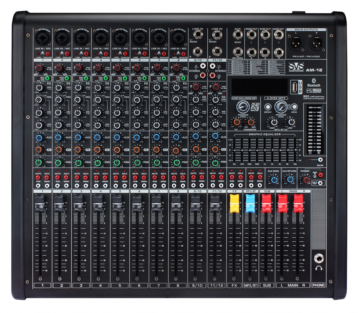 SVS Audiotechnik mixers AM-12 Микшерный пульт аналоговый, 12-канальный в Чаплыгине