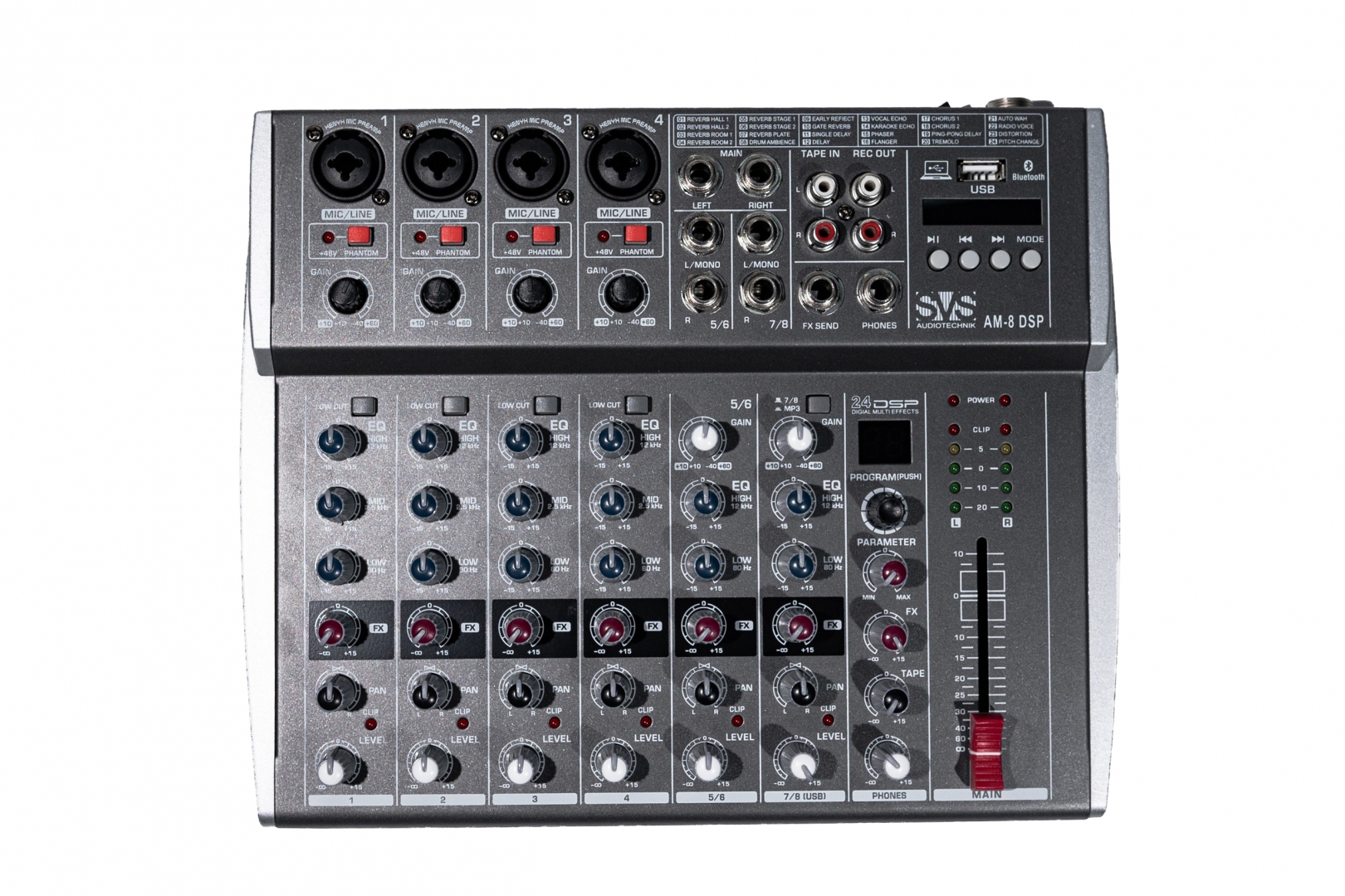 SVS Audiotechnik mixers AM-8 DSP Микшерный пульт аналоговый, 8-канальный в Чаплыгине